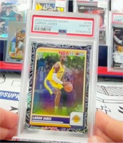2023 Panini Hoops Haunted Hoops #149 LeBron James — front