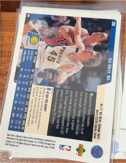 1994-95 Upper Deck #45 Rik Smits — front