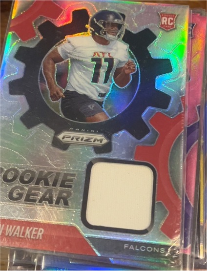 2025 Panini Prizm Rookie Gear #RGR-JWR Jalon Walker — front