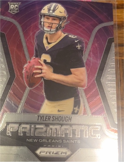 2025 Panini Prizm #16 Tyler Shough Prizmatic Rookie Card — front
