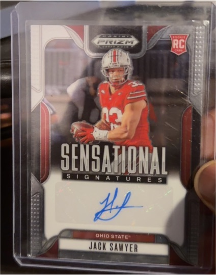 2025 Panini Prizm Draft Picks Sensational Signatures #SS-JKS Jack Sawyer — front