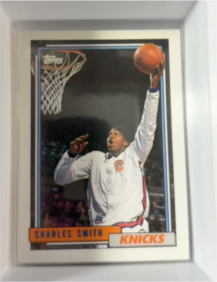 1992-93 Topps #253 Charles Smith New York Knicks Basketball Card — front