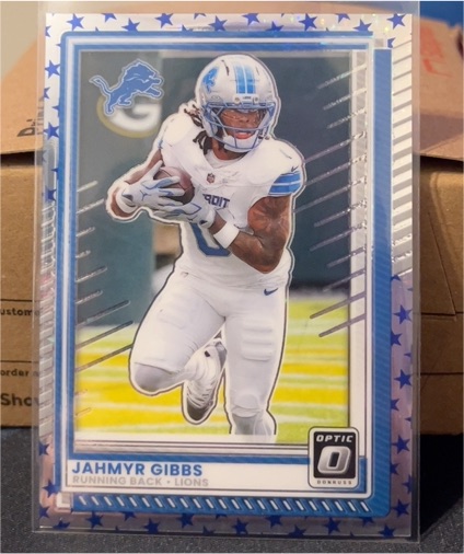 2025 Panini Donruss Optic #79 Jahmyr Gibbs — front