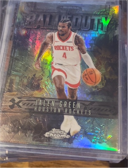 2025-26 Topps Chrome Ball of Duty #BD-8 Jalen Green — front