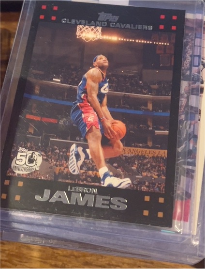 2007-08 Topps 50th Anniversary #23 LeBron James — front