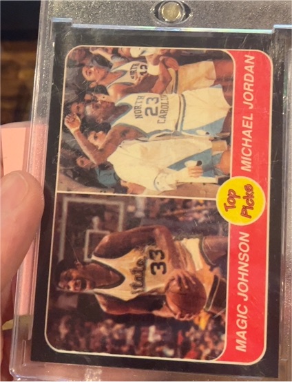1990 Oddball Top Picks Michael Jordan Magic Johnson — front