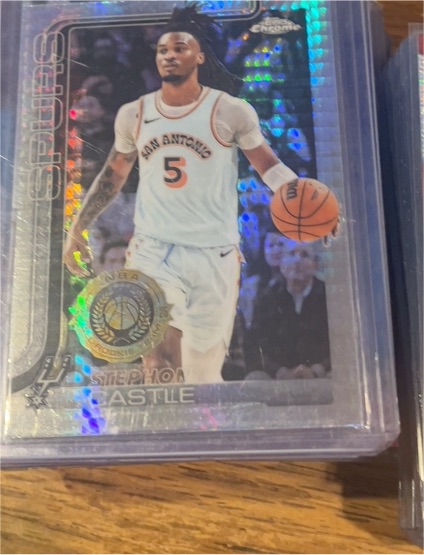 2025-26 Topps Chrome #228 Stephon Castle — front