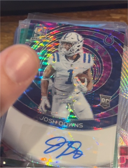 2023 Panini Spectra #RAU-JDO Josh Downs Rookie Autograph — front