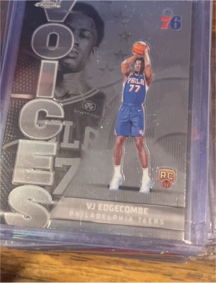 2025-26 Topps Chrome Voices #VS-8 VJ Edgecombe — front