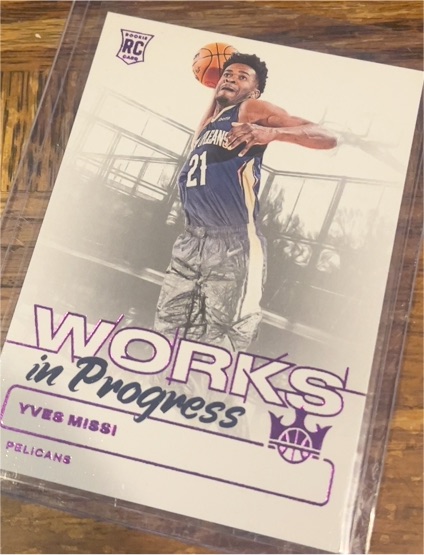 2024-25 Panini Court Kings #14 Yves Missi Works in Progress — front