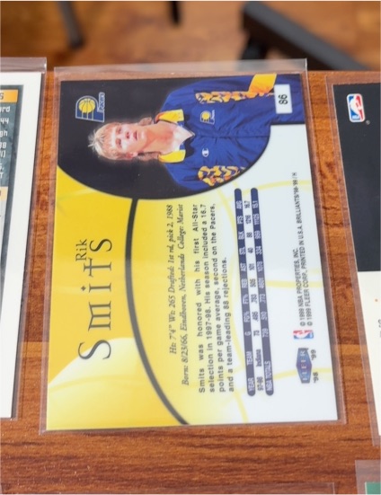 1998-99 Fleer Brilliants #86 Rik Smits — front