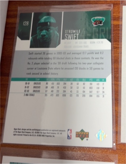 2001 Upper Deck #128 Stromile Swift — front