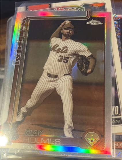 2025 Topps Chrome Update #USC30 Clay Holmes Sepia Refractor — front