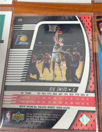 2000-01 Upper Deck MVP #29 Rik Smits — front