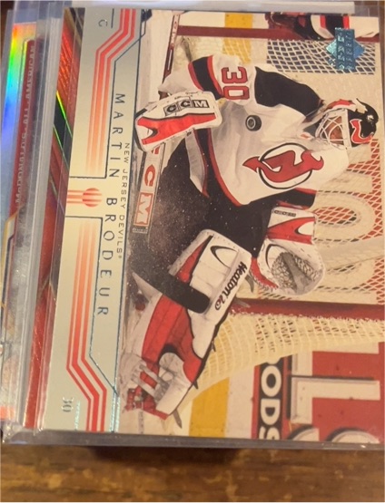 2002-03 Pacific Vanguard #60 Martin Brodeur — front
