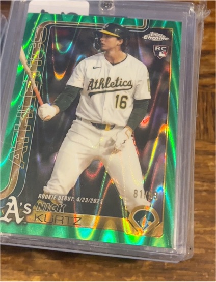 2025 Topps Chrome Update #USC180 Nick Kurtz — front