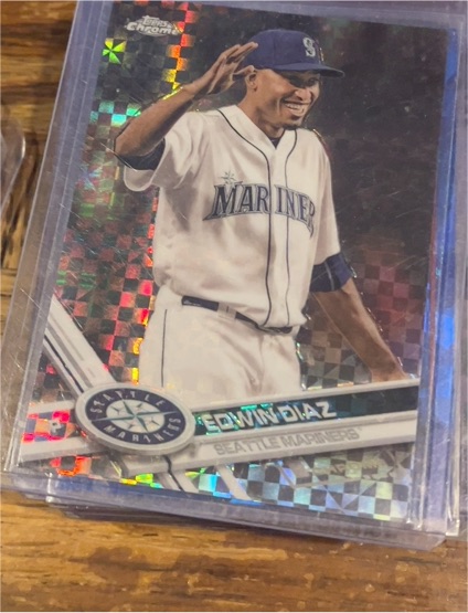 2017 Topps Chrome #195 Edwin Diaz — front