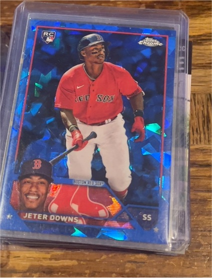 2023 Topps Chrome Sapphire #165 Jeter Downs — front
