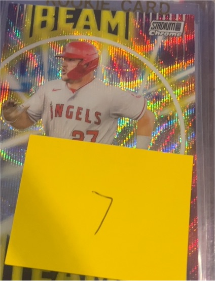 2022 Topps Stadium Club Chrome Beam Team #BT-6 Mike Trout — front