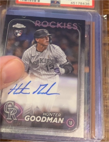 2024 Topps Chrome #RA-HG Hunter Goodman Rookie Auto — front