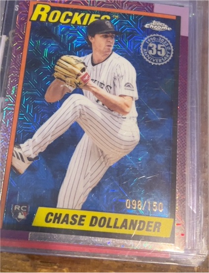 2025 Topps Chrome Update #U90C-48 Chase Dollander — front