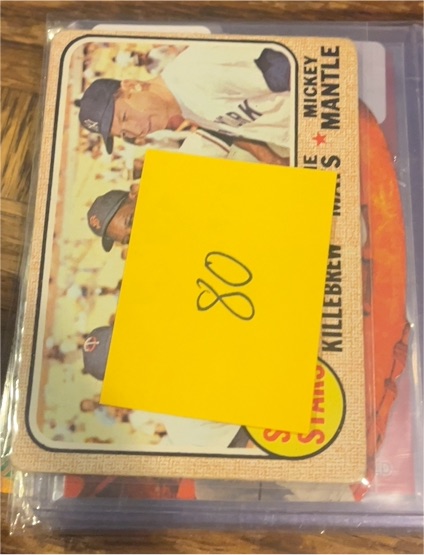 1968 Topps Super Stars #490 Mickey Mantle Harmon Killebrew Willie Mays — front