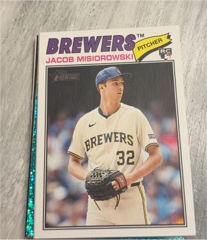 2026 Topps Heritage #144 Jacob Misiorowski — front