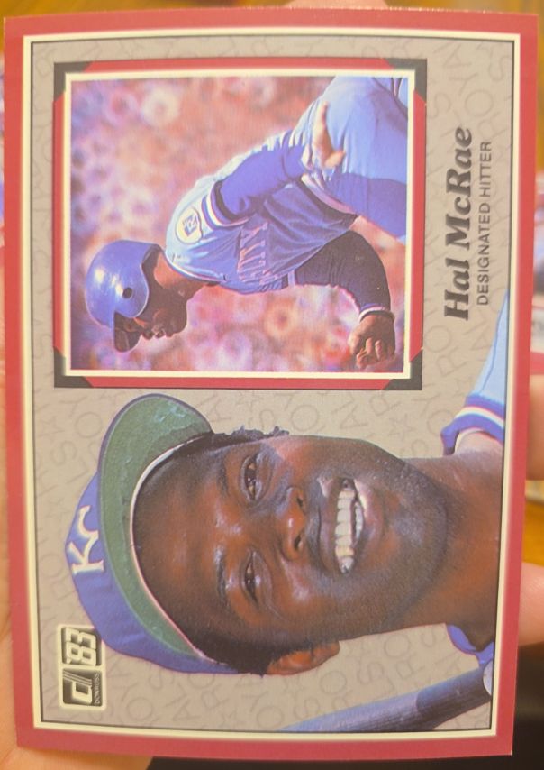 1983 Donruss Action All-Stars #16 Hal McRae — front