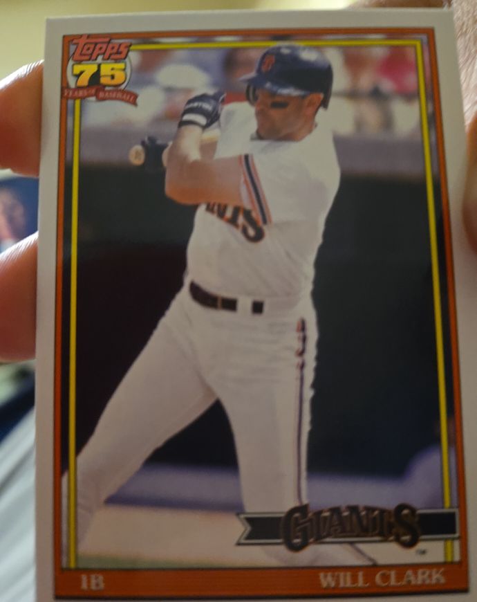 1991 Topps #T91-11 Will Clark — front