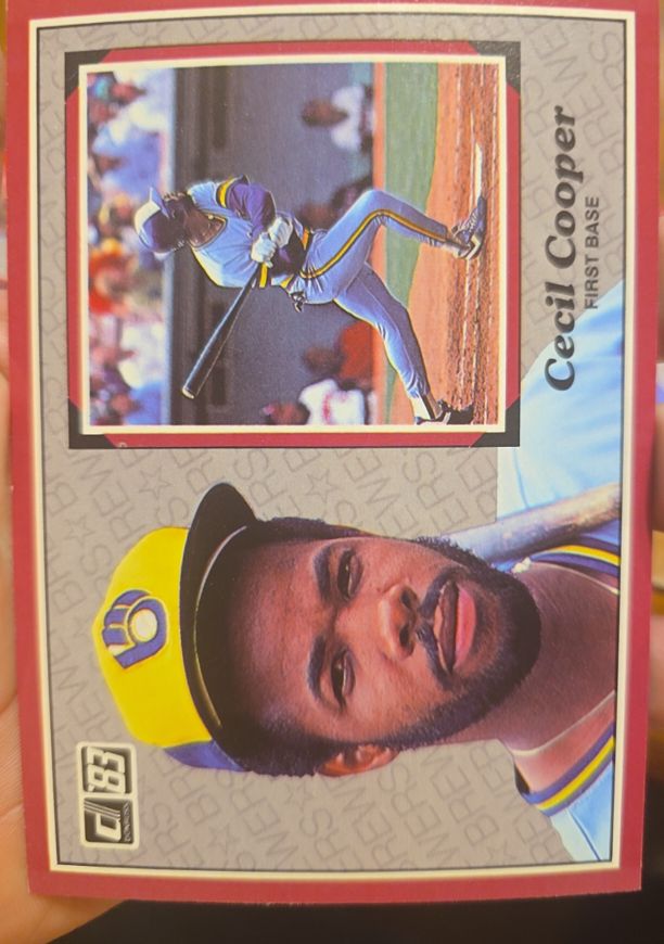 1983 Donruss Action All Stars #19 Cecil Cooper — front