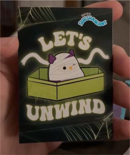 2025 Panini Squishmallows Halloween #12 Let's Unwind — front
