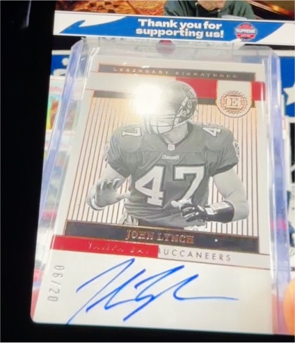 2022 Panini Encased #LS-JL John Lynch Legendary Signatures — front