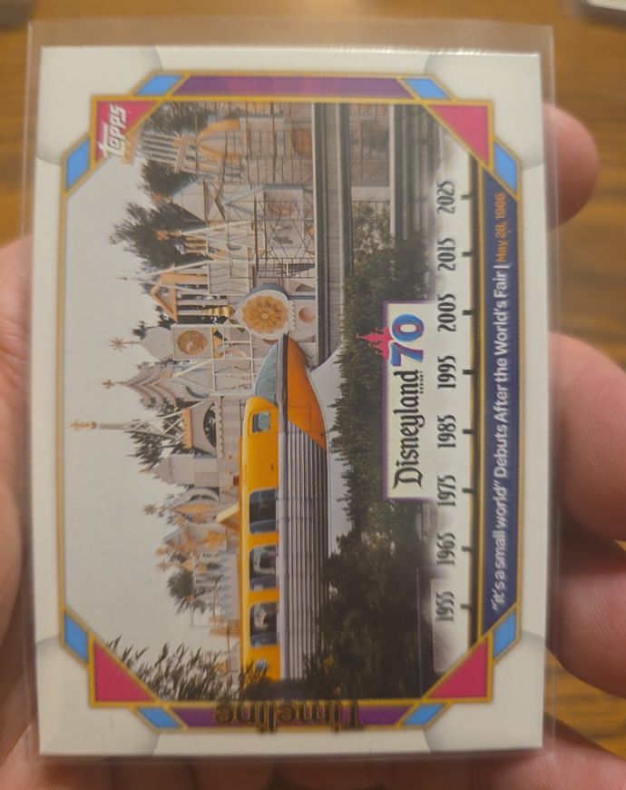 2025 Topps Disneyland 70th Anniversary #90 It's a Small World — front