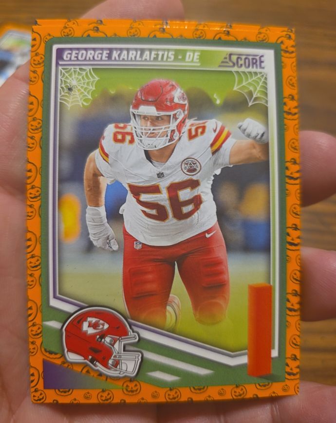 2025 Panini Score A Treat #158 George Karlaftis — front
