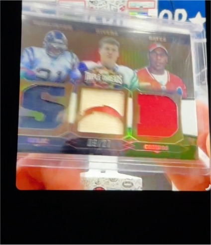 2007 Topps Triple Threads #TTRC-21 Terrell Davis Jamal Anderson Watters — front