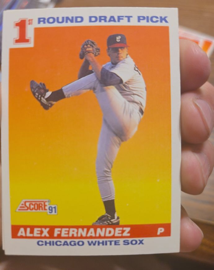 1991 Score #382 Alex Fernandez — front