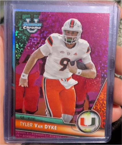 2023 Bowman Chrome University #13 Tyler Van Dyke — front