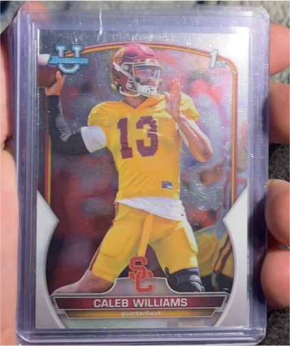2022 Bowman University Chrome #50 Caleb Williams — front