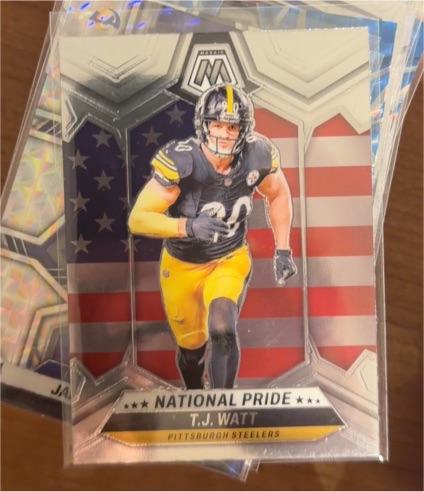 2024 Panini Mosaic #266 T.J. Watt National Pride — front