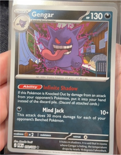 2026 Pokémon Perfect Order #050 Gengar — front