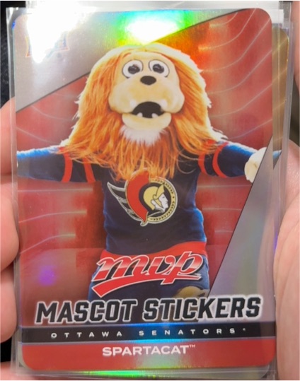 2025-26 Upper Deck MVP #MS-18 Spartacat Mascot Stickers — front