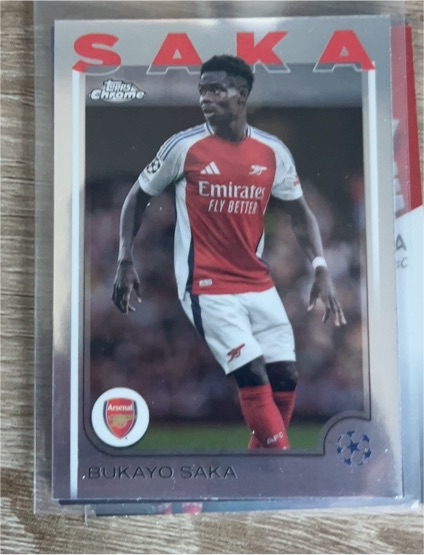 2024-25 Topps Chrome UEFA Club Competitions #77 Bukayo Saka — front