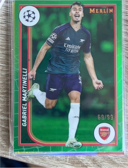 2023-24 Topps Merlin UEFA #10 Gabriel Martinelli — front