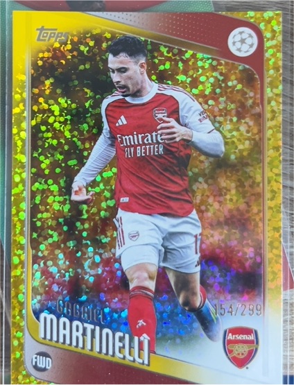 2025-26 Topps UEFA Club Competitions #19 Gabriel Martinelli — front