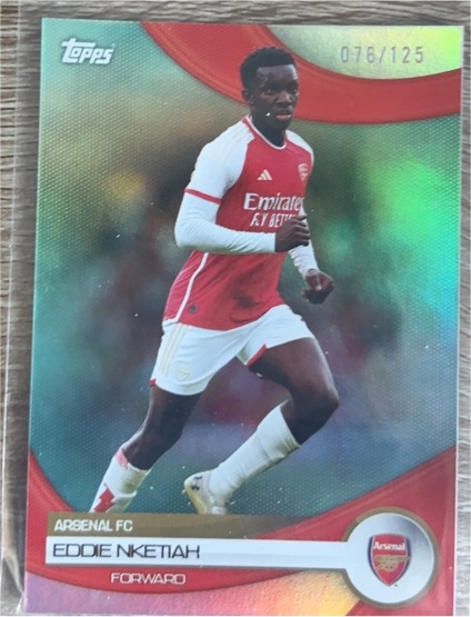 2022 Topps Eddie Nketiah #076/125 Arsenal FC — front