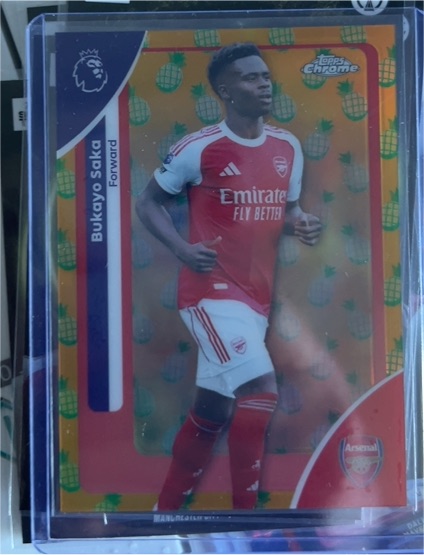 2026 Topps Chrome Premier League #13 Bukayo Saka Arsenal — front