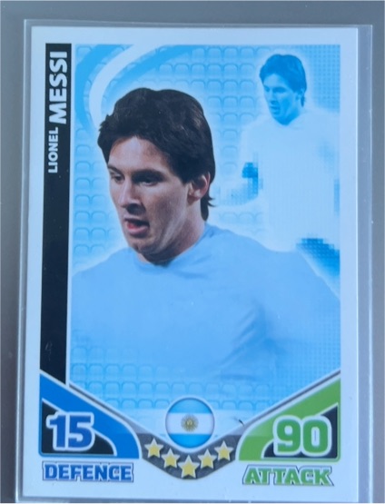 2010 Topps Match Attax South Africa World Cup #15 Lionel Messi — front