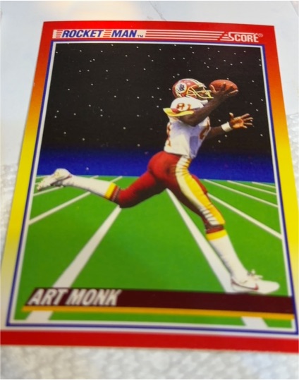 1990 Score #557 Art Monk — front