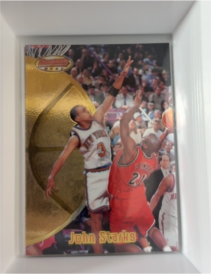1997-98 Bowman's Best #20 John Starks — front