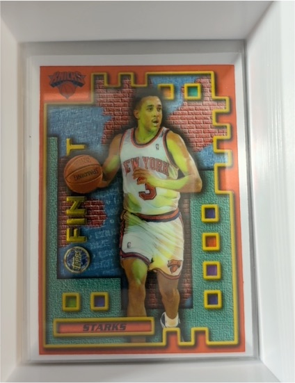 1995-96 Topps Finest #M38 John Starks Mystery Finest — front